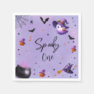 Serviette En Papier Jour d'Halloween Éffrayant Jour d'Anniversaire Pur