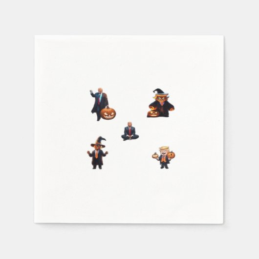 Serviette En Papier Jour d'Halloween - Trumpkin Classic (Devant)