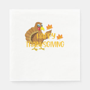 Serviette En Papier Jour du bon thanksgiving Turquie Merci Hommes Femm