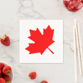 Serviette En Papier Jour du Canada, série de 50 serviettes (En situation)