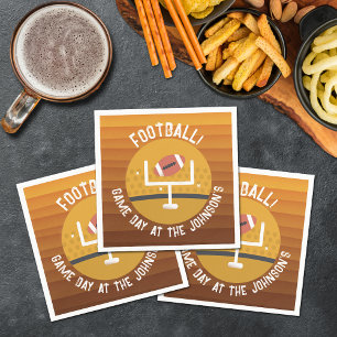 Serviette En Papier Jour du match droit de football