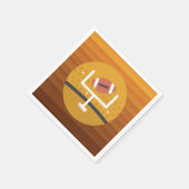 Serviette En Papier Jour du match droit de football (Coin)