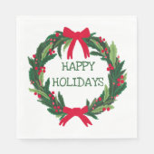 Serviette En Papier Jour férié de Noël CUSTOM main tiré (Devant)