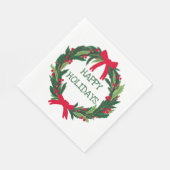 Serviette En Papier Jour férié de Noël CUSTOM main tiré (Coin)