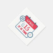 Serviette En Papier Jour fiscal (Coin)