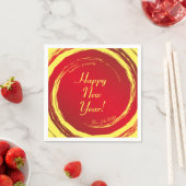 Serviette En Papier Jour lunaire Bonheur Prosperity Harmonie (En situation)