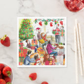 Serviette En Papier Jour Noël (En situation)