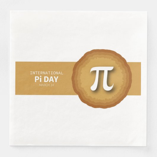 Serviette En Papier Jour Pi (Devant)
