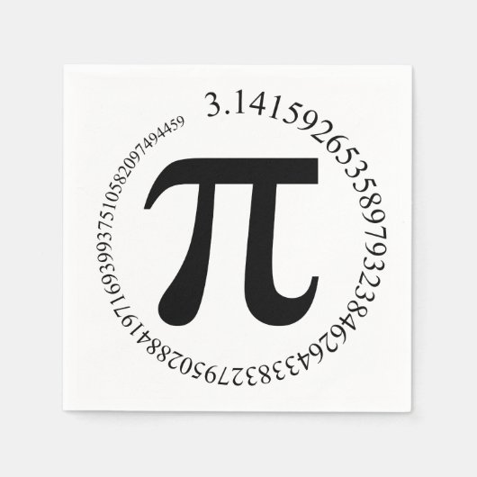 Serviette En Papier Jour Pi () (Devant)