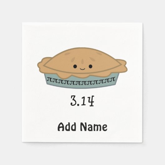 Serviette En Papier Jour Pi 3.14 (Devant)