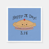 Serviette En Papier Jour Pi Joyeux (Devant)