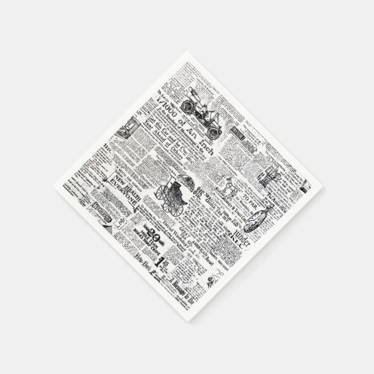Serviette En Papier Journal (Coin)