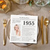 Serviette En Papier Journal d'anniversaire 1955