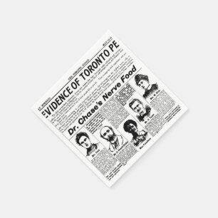 Serviette En Papier Journal de cru d'habitants de Toronto