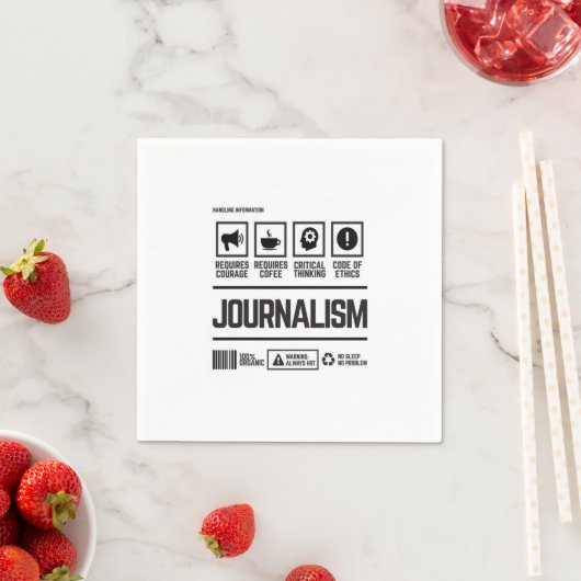 Serviette En Papier journalisme (En situation)