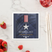 Serviette En Papier Journée commémorative (En situation)