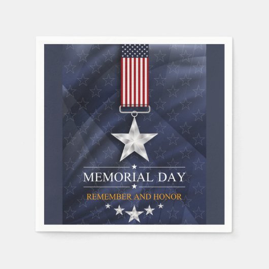 Serviette En Papier Journée commémorative (Devant)