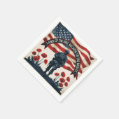 Serviette En Papier Journée commémorative Collecte de serviettes évoqu (Coin)