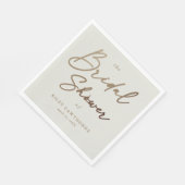 Serviette En Papier Journée de mariage simple script or (Coin)