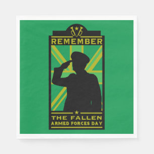 Serviette En Papier Journée des forces armées britanniques