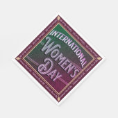 Serviette En Papier Journée internationale de la femme (Coin)