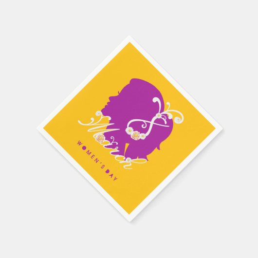 Serviette En Papier journée internationale de la femme 8 mars 2025 (Coin)