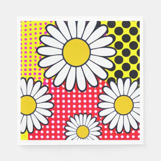 Serviette En Papier Jours de marguerite (Devant)