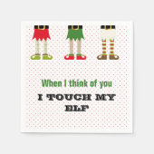 Serviette En Papier Jours de Noël Elf Napkins (Devant)