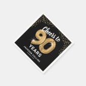 Serviette En Papier Jours modernes à 90 ans Adulte Anniversaire servie (Coin)