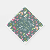 Serviette En Papier Joy Christmas Green (Coin)