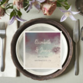 Serviette En Papier Joyau d'aquarelle moderne tons Boho Mariage