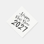 Serviette En Papier Joyeuse Année 2027 Script (Coin)