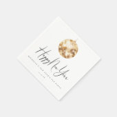 Serviette En Papier Joyeuse année boule disco or (Coin)