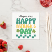 Serviette En Papier Joyeuse fête de la Saint-Patrick (En situation)