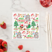 Serviette En Papier Joyeuse fête de Noël (En situation)