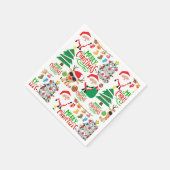 Serviette En Papier Joyeuse fête de Noël (Coin)