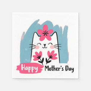 Serviette En Papier Joyeuse fête des Mères