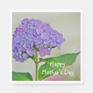 Serviette En Papier Joyeuse fête des mères Hydrangea