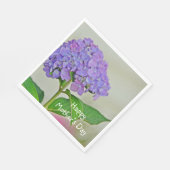 Serviette En Papier Joyeuse fête des mères Hydrangea (Coin)