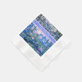 Serviette En Papier Joyeuse Fête des Mères, peinture de Nymphéas, (Coin)