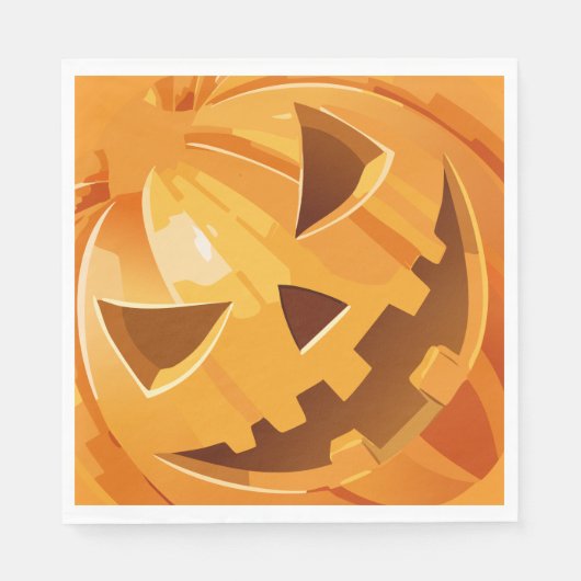 Serviette En Papier Joyeuse fête d'Halloween (Devant)