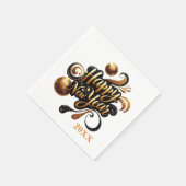 Serviette En Papier Joyeuse fête du Nouvel An année supplémentaire (Coin)