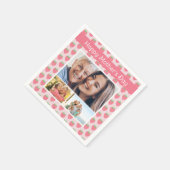 Serviette En Papier Joyeuse Fraise de la Fête des mères Photo (Coin)
