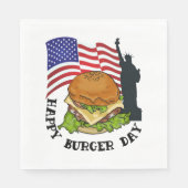 Serviette En Papier Joyeuse journée de burger (Devant)