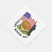 Serviette En Papier Joyeuse journée de burger (Coin)