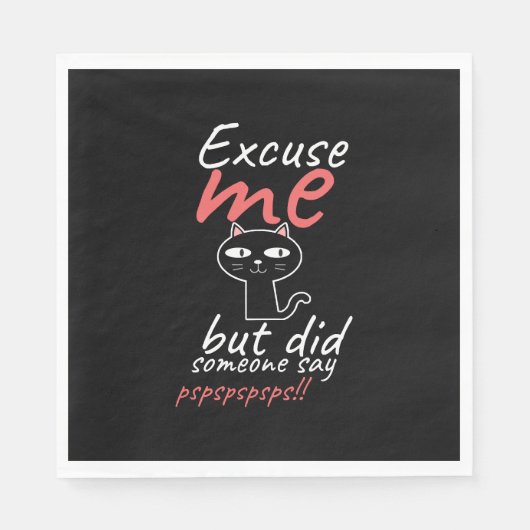 Serviette En Papier Joyeuse journée des chats (Devant)