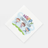 Serviette En Papier Joyeuse Journée des enfants (Coin)