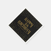 Serviette En Papier Joyeuse Parties scintillant d'or d'anniversaire n' (Coin)