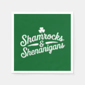 Serviette En Papier Joyeuse Saint-Patrick Chance Shamrock & Shenanigan (Devant)