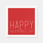 Serviette En Papier Joyeuse Saint-Valentin (Devant)